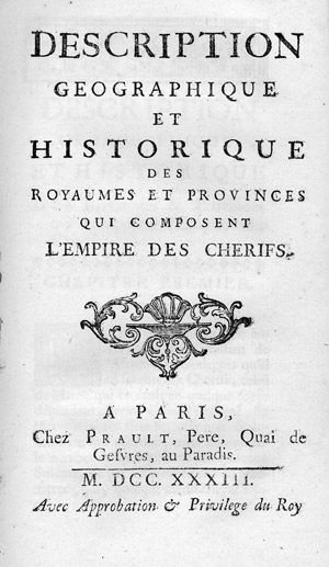 Lot 329, Auction  101, Boulet, Abbé, Histoire de l'empire des Chérifs en Afrique. Paris, Prault