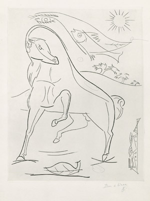 Lot 3637, Auction  101, Cocteau, Jean, Pégase. Dix burins de Léopold Survage Künstlerexemplar