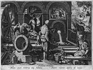 Lot 5280, Auction  101, Stradanus, Johannes , Pulvis Pyrius - Die Erfindung des Schiesspulvers