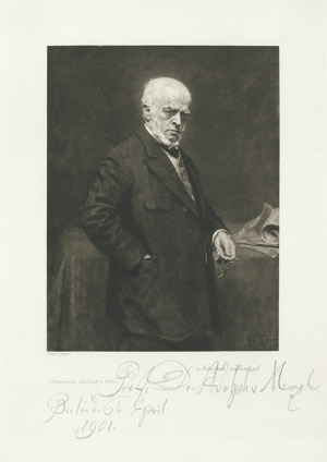 Lot 5695, Auction  101, Menzel, Adolph von, Portrait: Menzel stehend