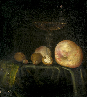 Lot 6054, Auction  101, Niederländisch, Stilleben mit Walnüssen, Apfel und Kelchglas