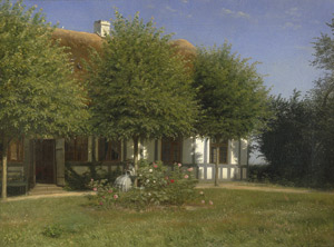 Lot 6188, Auction  101, Fritz, Andreas, Sommerliche Idylle im Hof eines Pastorenhauses 