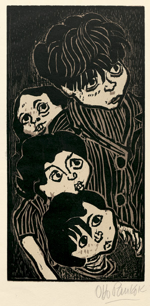 Lot 7307, Auction  101, Pankok, Otto, Lauschende Kinder (Zigeunerkinder)