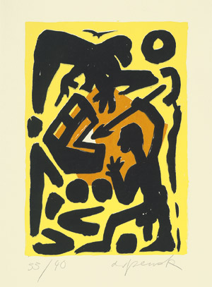 Lot 7318, Auction  101, Penck, A. R., Mann mit Speer und Adler