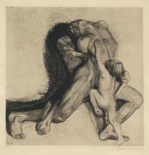Lot 8219, Auction  101, Kollwitz, Käthe, Tod und Frau