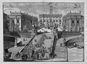 Lot 5462, Auction  102, Specchi, Alessandro, Disgeno e prospetto del Romano Campidoglio