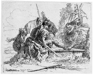 Lot 5469, Auction  102, Tiepolo, Giovanni Battista, Due soldati e due donne