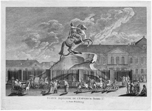 Lot 5712, Auction  102, Nabholz, Johann Christoph, Das Reiterstandbild des Zaren Peters I