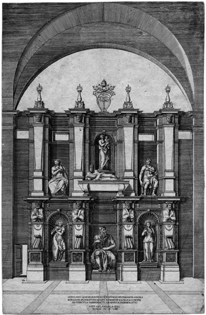 Lot 5776, Auction  102, Salamanca, Antonio, Das Grabmal des Papstes Julius II.