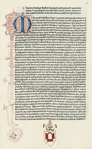 Lot 1017, Auction  103, Hieronymus, Sophronius Eusebius, Epistolae Teil 1. Hrsg. Johannes Andreas de Bossis. Rom, Arnold Pannartz, 1476