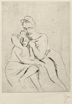 Lot 7123, Auction  103, Genin, Robert, Liebespaar