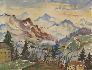 Lot 8106, Auction  103, Heckendorf, Franz, St. Gilgen, rechts im Hintergrund der Großglockner