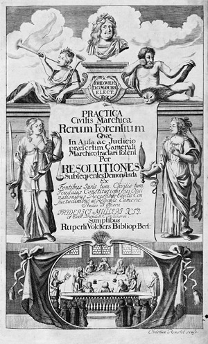 Lot 751, Auction  104, Müller, Friedrich, Practica civilis Marchica