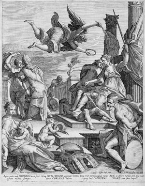 Lot 5142, Auction  104, Jansz., Egbert, Allegorie des Friedens und der Gerechtigkeit