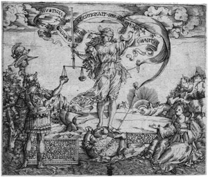 Lot 5175, Auction  104, Monogrammist HC, Iusticia Fortuna