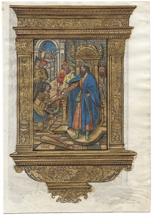 Lot 5294, Auction  104, Vostre, Simon, Inkunabelblatt: Urija vor Dabid