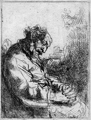 Lot 5298, Auction  104, Willmann, Michael - zugeschrieben, Ein älterer, im Sitzen eingeschlafener Mann