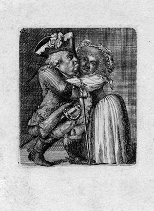 Lot 5316, Auction  104, Chodowiecki, Daniel Nikolaus, Die Zwerggruppe oder Zärtliche Liebe