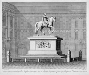 Lot 5361, Auction  104, Merz, Jakob, Reiterstandbild von Kaiser Joseph II. auf dem Josefsplatz in Wien