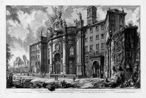 Lot 5369, Auction  104, Piranesi, Giovanni Battista, Veduta della Facciata della Basilica di S. Croce in Gerusalemme