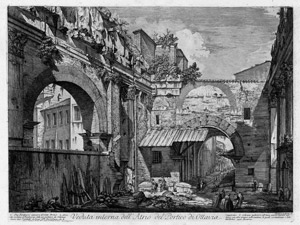 Lot 5379, Auction  104, Piranesi, Giovanni Battista, Veduta interna dell'Atrio del Portico di Ottavia