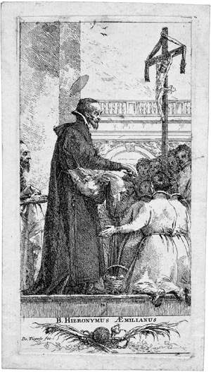 Lot 5420, Auction  104, Tiepolo, Giovanni Domenico, Der hl. Hieronymus Ämiliani, Almosen verteilend
