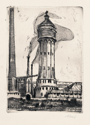 Lot 7345, Auction  104, Nesch, Rolf, Wasserturm Eilenburg