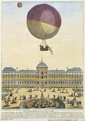 Lot 598, Auction  105, Holzhalb, Johann Rudolf, Vorstellung der Aerostatischen Luftkugel