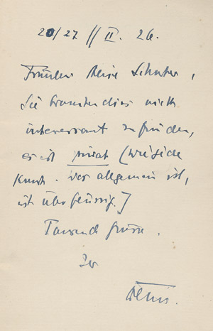 Lot 3666, Auction  105, Benn, Gottfried, Spaltung