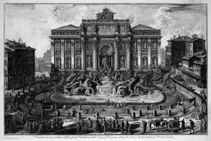 Lot 5361, Auction  105, Piranesi, Giovanni Battista, Veduta in prospettiva della gran Fontana dell' Acqua...Trevi 