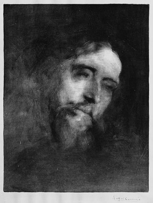 Lot 5417, Auction  105, Carrière, Eugène Anatole, Bildnis des Schriftstellers Alphonse Daudet