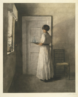 Lot 5451, Auction  105, Ilsted, Peter, Mädchen mit Tablett