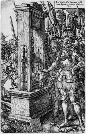 Lot 5531, Auction  105, Aldegrever, Heinrich, Titus Manlius enthauptet seinen Sohn