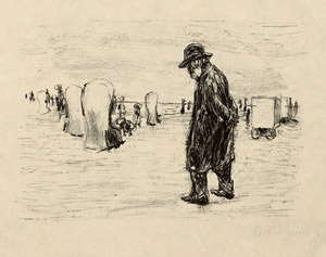 Lot 7328, Auction  105, Liebermann, Max, Israëls am Strande von Scheveningen