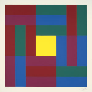 Lot 7335, Auction  105, Lohse, Richard-Paul, Vier gleiche Gruppen mit quadratischem Zentrum