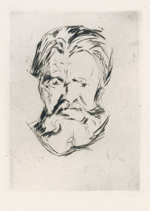 Lot 7408, Auction  105, Munch, Edvard, Männerkopf