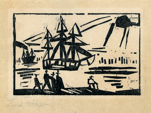 Lot 8067, Auction  105, Feininger, Lyonel, Schiffe am Ufer