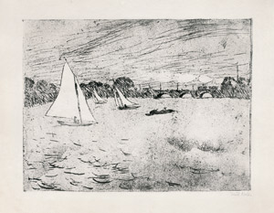 Lot 8250, Auction  105, Nolde, Emil, Hamburg Alsterbassin