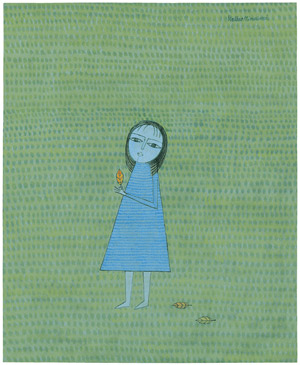 Lot 8570, Auction  105, Minami, Keiko, Fille et Feuilles mortes (Girl with fallen Leaves)