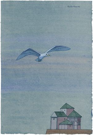 Lot 8622, Auction  105, Minami, Keiko, Mouette et Château (Seagull and Castle)