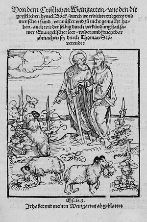 Lot 1096, Auction  106, Stör, Thomas und Behaim, Hans Selbald, Von dem Cristlichen Weingarten