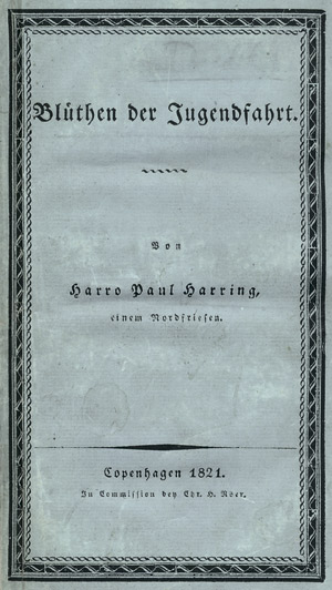 Lot 1549, Auction  106, Harring, Harro, Blüthen der Jugendfahr