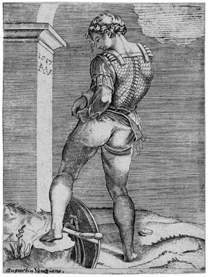 Lot 5313, Auction  106, Veneziano, Agostino, Die Schlacht mit Entermesser