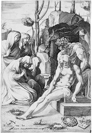 Lot 5314, Auction  106, Vico, Enea, Die Grablegung Christi