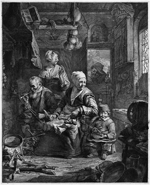 Lot 5322, Auction  106, Visscher, Cornelis, Die Pfannenkuchenbäckerin