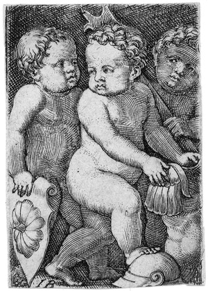 Lot 5774, Auction  106, Meister IB, Die drei Kinder mit den Waffentrophäen