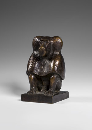 Lot 7257, Auction  106, Ihle, Hans Joachim, Sitzender Mantelpavian