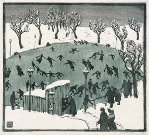 Lot 7282, Auction  106, Klemm, Walther, Schlittschuhläufer