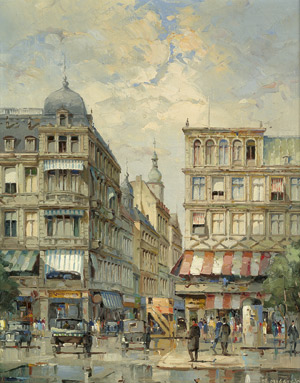 Lot 7379, Auction  106, Miesler, Horst, Unter den Linden Ecke Friedrichstraße, Café Bauer