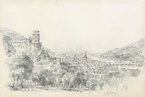 Lot 7412, Auction  106, Pallmann, Peter Götz, Blick auf Heidelberg